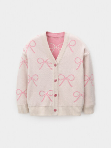 кардиган  для девочки  КВ 30170/молочный,розовый