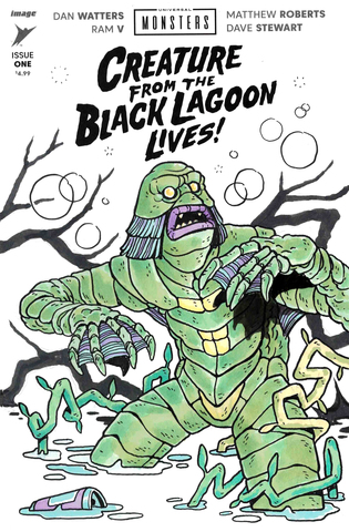 Universal Monsters Creature From The Black Lagoon Lives #1 (Cover 28oi) (Dmitry.Os)