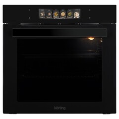 Духовой шкаф Korting OKB 9261 CPGN, встраиваемый, каталитическая очистка, 75 л, черный
