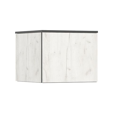 Норд Антресоль к пеналу угловому (Дуб Крафт Белый, Дуб Крафт Белый)