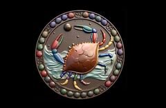 Силиконовый молд Знак зодиака Рак 3 см