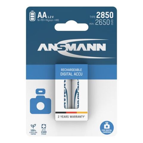 Аккумулятор АА/NiMH ANSMANN 1.2V, 2850mAh, Digital