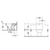 Duravit D-Code Бачок с механизмом двойного смыва, хром, 6/3 л для подключения снизу слева, 385x170мм, Цвет: Белый 927100004
