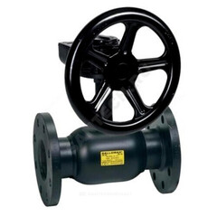 Кран шаровой сталь 09Г2С Ballomax КШТ 61.103 Ду 200 Ру25 фл L=410мм с редуктором BROEN КШТ 61.103.200.Р.25