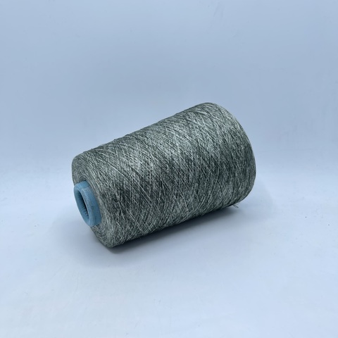 Assia Filati S.R.L (пр.Италия), art-Dream silk , 2/60 3000м/100гр, 100%Шелк ,цвет -Приглушенно зеленый,меланж, арт.24336
