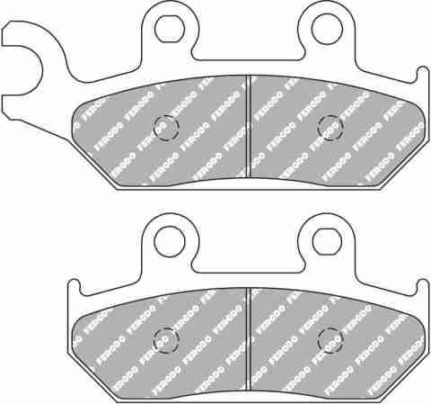 FDB2302SG Тормозные колодки дисковые MOTO, блистер 2 шт