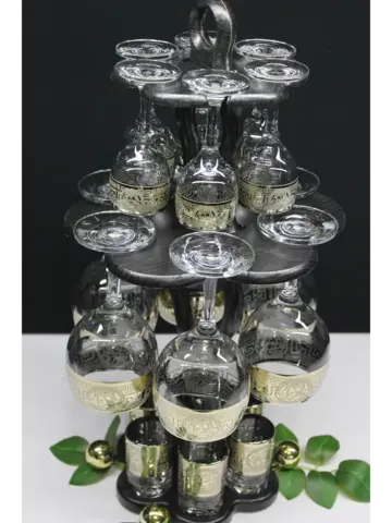 Барный набор 18 предметный с фужером