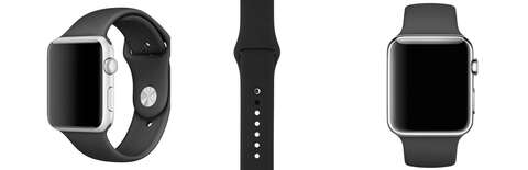 Ремешок Apple для Apple Watch 40mm Black Sport Band (MTP62ZM/A)