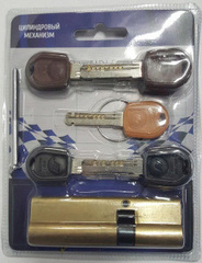 Цилиндр Master Lock 100мм (35в\65) кл\верт золото (021504)