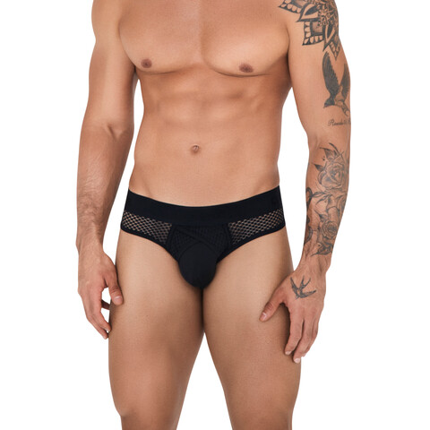 Мужские трусы брифы черные Clever SWIRL BRIEF 153211