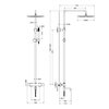 Timo SX-2380/00 Душевая система с термостатом Timo Saona SX-2380/00 хром