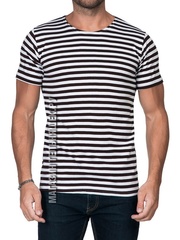 Купить Футболка-тельняшка прямая (черная полоса) в Магазине тельняшек