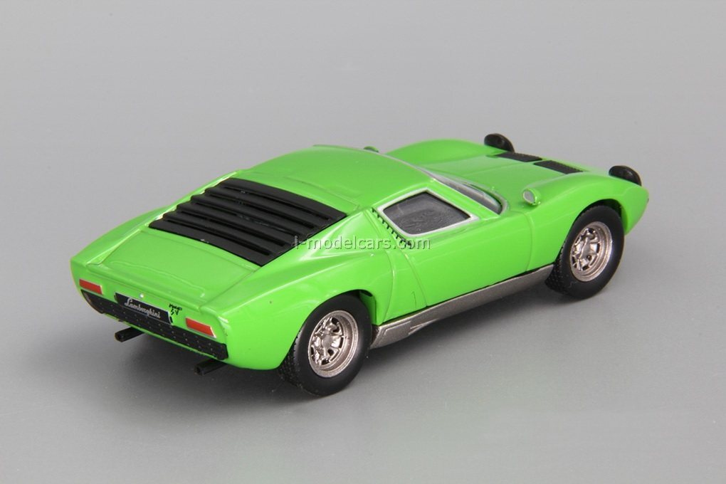 Lamborghini Miura Verte Métal 1/18 Par Anson - Miniature De Collection Voiture De Sport - Occasion Sans Boîte