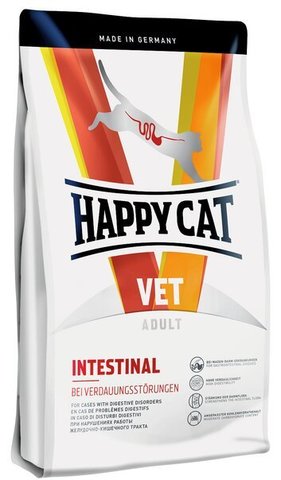 купить Happy Cat VET Diet Intestinal сухой корм для взрослых кошек при чувствительном пищеварении 4 кг