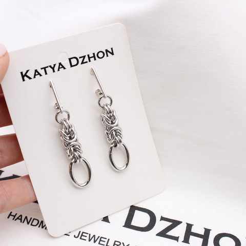 Серьги Katya Dzhon  звено цепи