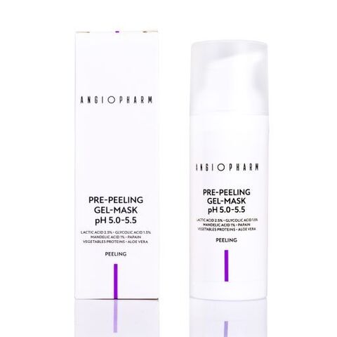 ANGIOPHARM ПРЕДПИЛИНГОВАЯ ГЕЛЬ-МАСКА PH 5.0-5.5, 50 мл. | PRE-PEELING GEL MASK pH 5.0–5.5