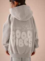 Толстовка с капюшоном для девочки Next E61-670, Серый