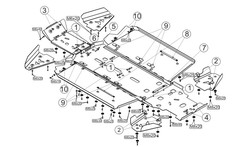 Защита днища для YAMAHA Viking  2014-16 STORM 2538