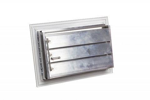 Купить Решетка РОР 350*250 с КРВ, без защелок (RAL 9016) недорого со склада в Хабаровске, Якутске, Владивостоке, Южно-Сахалинске, Благовещенске