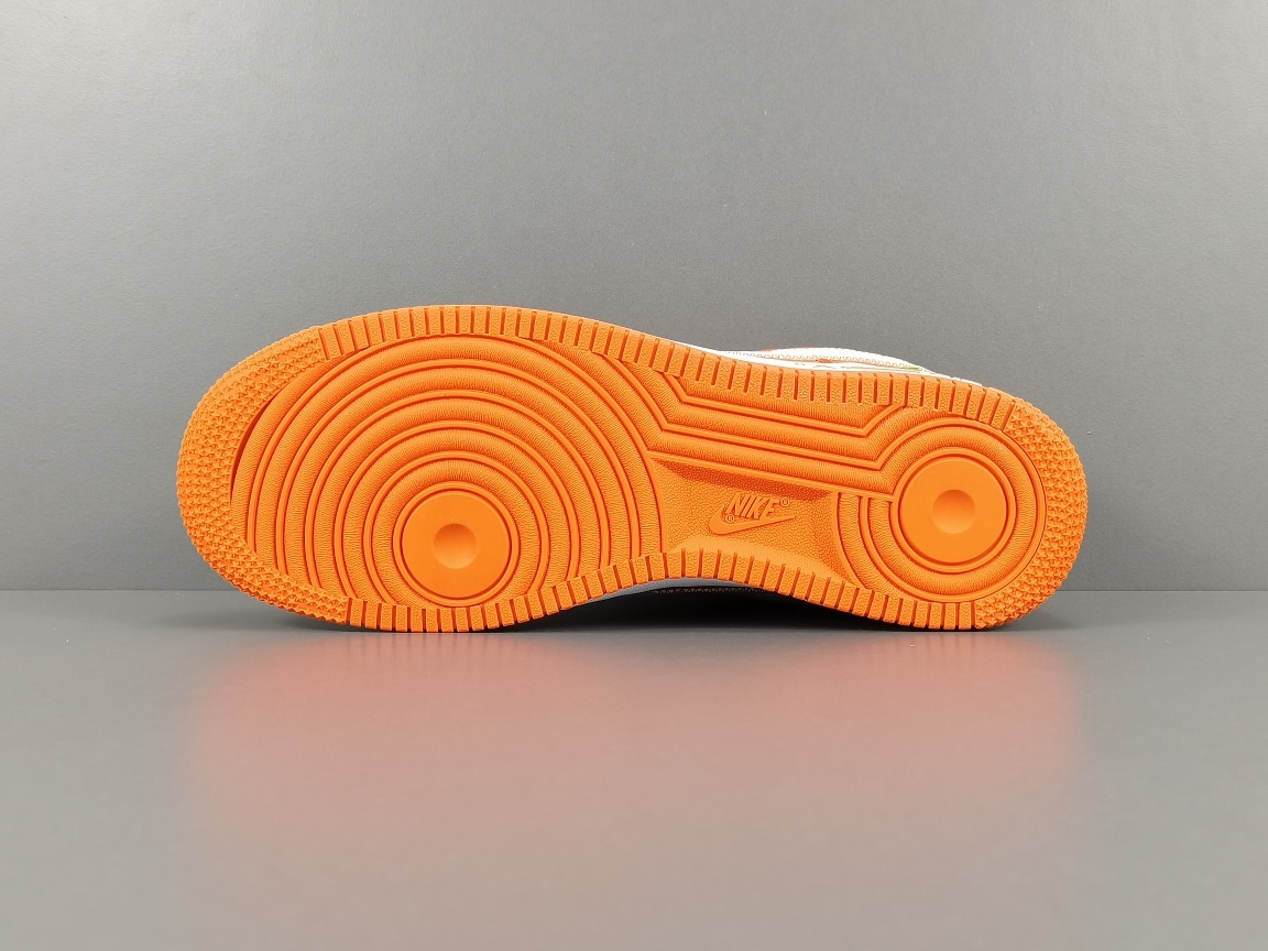 Nike air force ones orange sales