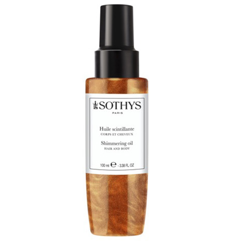 Sothys Солнечная линия: Мерцающее масло-спрей для тела и волос (Shimmering oil HAIR AND BODY)
