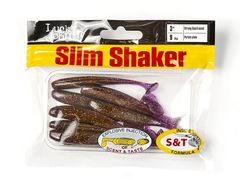 Мягкая съедобная приманка LJ Pro Series Slim Shaker 3in (76 мм), цвет S13, 9 шт