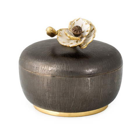 Чаша для конфет с крышкой 10см Michael Aram Анемоны