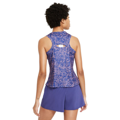 Топ теннисный Nike Court Victory Tank Print W - dark purple dust/white