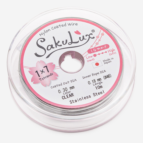 Японский ювелирный тросик SakuLux 7 диаметр 0,3мм, цвет 