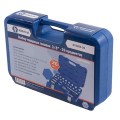 Набор головок торцевых КОБАЛЬТ 3/8