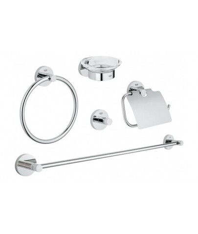 Набор аксессуаров GROHE Essentials (5 предметов), хром (40344001)