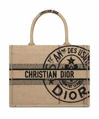 Сумка Dior Book Tote, модель среднего формата бежевый