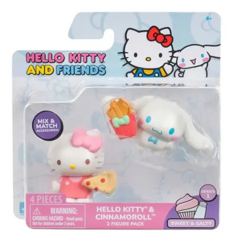 Фигурки JAZWARES Hello Kitty and Friends Series 1. Hello Kitty and Cinnamoroll