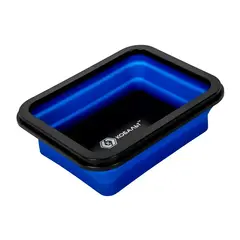 Тарелка магнитная КОБАЛЬТ для крепежа, СКЛАДНАЯ, силиконовая, 150 х 132 мм, высота 15мм/45мм, блистер (919-449)