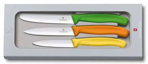 Набор Victorinox кухонный, 3 предмета, цветной (подарочная упаковка)
