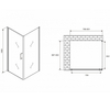 Abber Sonnenstrand AG04080M-S90M Душевой уголок, 80x90x195, цвет: хром