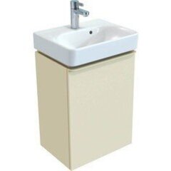 Шкафчик для раковины Geberit Smyle Square, с одной дверцей: B=44.2см, H=61.7см, T=35.6см, Песчаный глянец / Высокоглянцевое покрытие фото