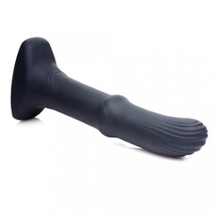 Thunderplugs Slider Sliding Shaft Anal Plug - анальный вибромассажер с движущимся кольцом, 19.8х3.8 см (чёрный)