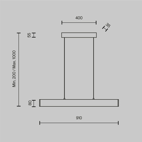 Подвесной светодиодный светильник Maytoni Step P010PL-L23G3K золото