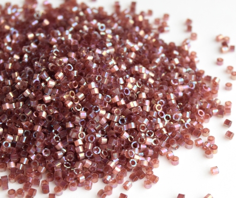 DB-1878 Silk Inside Dyed Rose Topaz AB