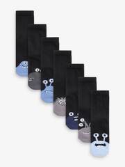 Носки хлопковые для мальчика Next T60-381, 7 шт., Черный