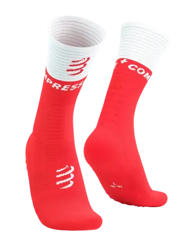 Носки Mid Compression Socks V2.0 fluo red/white