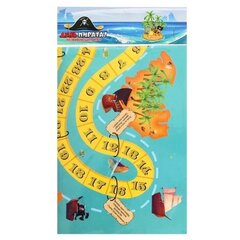 
          Игра-ходилка, Ракета, "День пирата", 3 +, размер игрового поля 420 х 300 мм, в комплекте кубик, 4 фишки, пакет с европодвесом