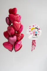 Сет гелиевых шаров Любовь в воздухе Лав ис