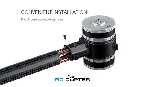 Набор ВМГ T-Motor X-701 KV280 12S Coaxial (MN701-S KV280 2шт + ESC Alpha 80A HV 12S 2шт + мотормаунт)