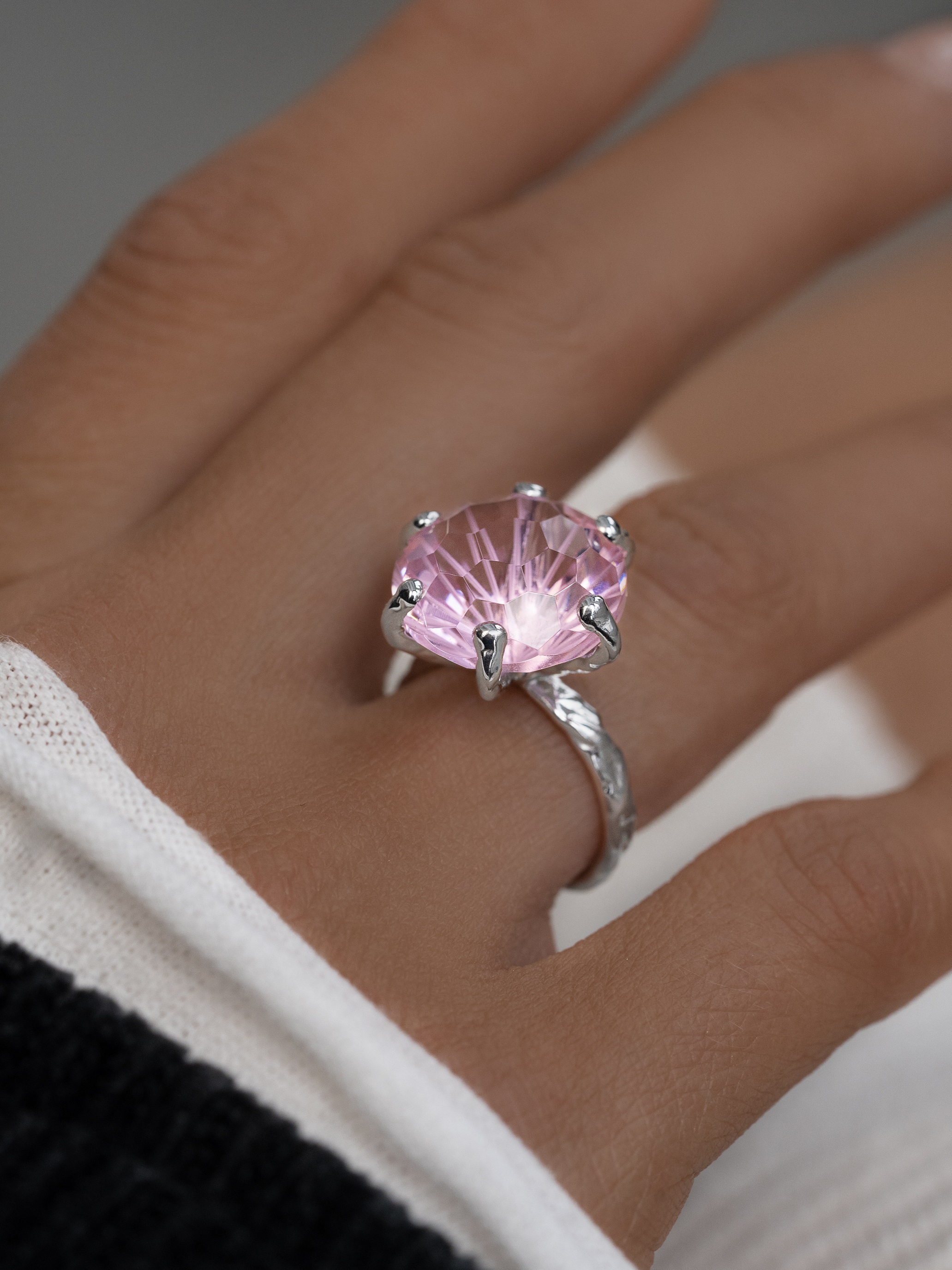 Кольцо Фацелия Розовая