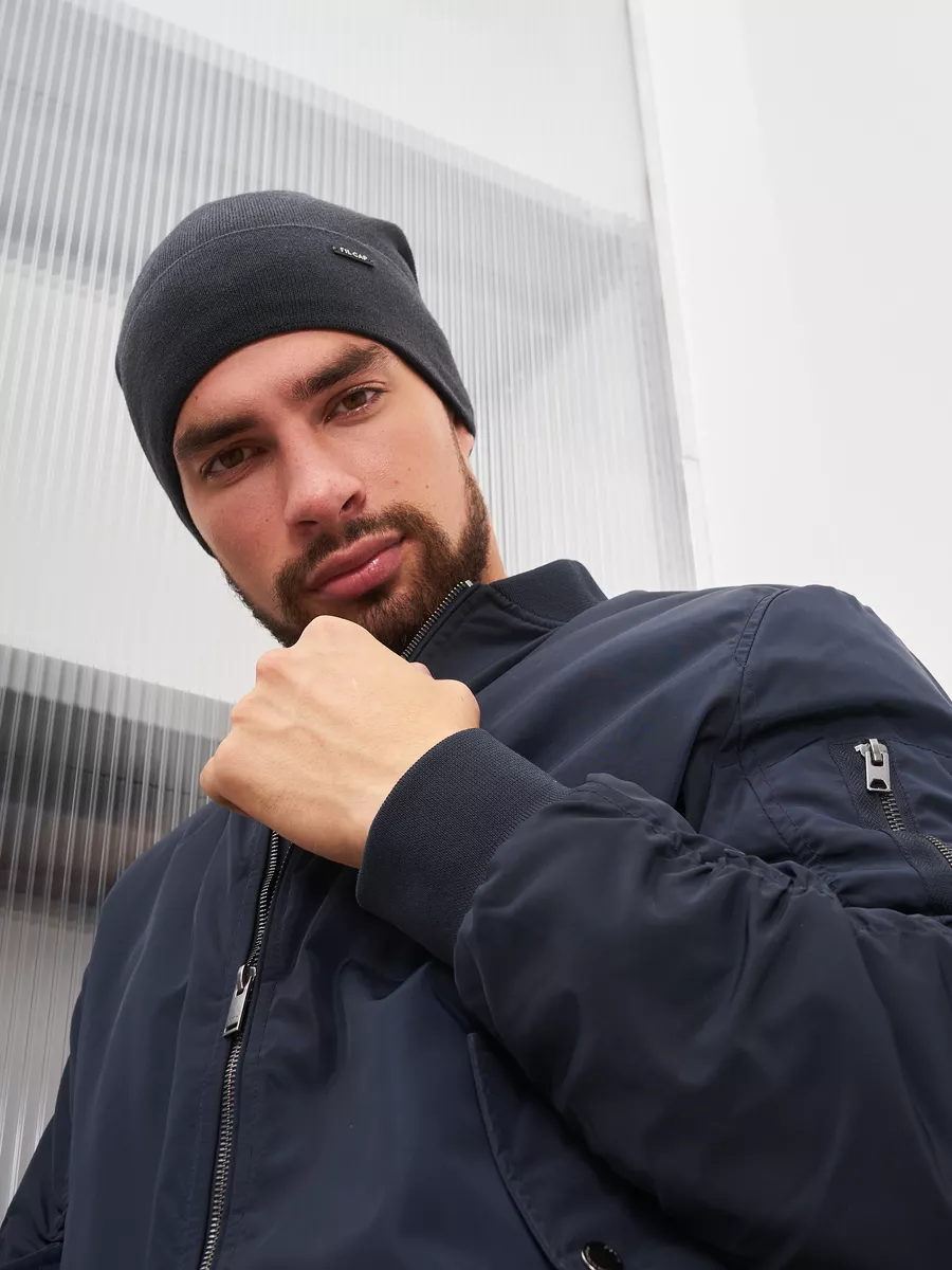 Шапка бини зимняя весенняя с флисом