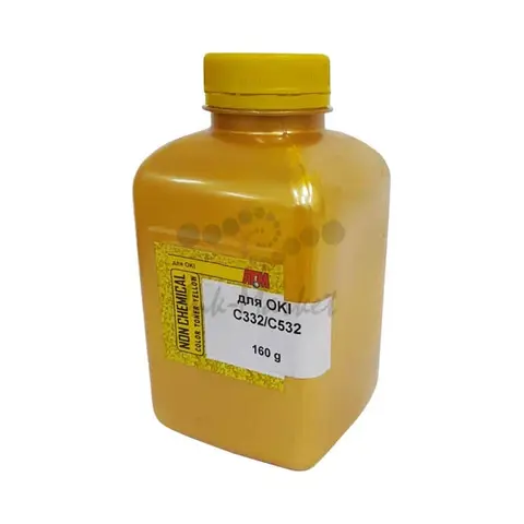Тонер TOMOEGAWA для OKI C332/C532 фл 160 гр, желтый Gold ATM