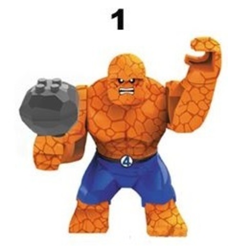 Minifigures Super Heroes Fantastic Four Thing Blocks Building