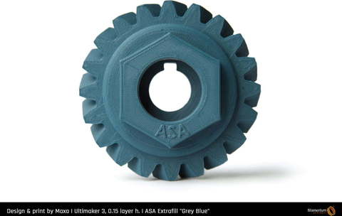 Пластик для 3D-принтера Fillamentum ASA Extrafill - Grey Blue